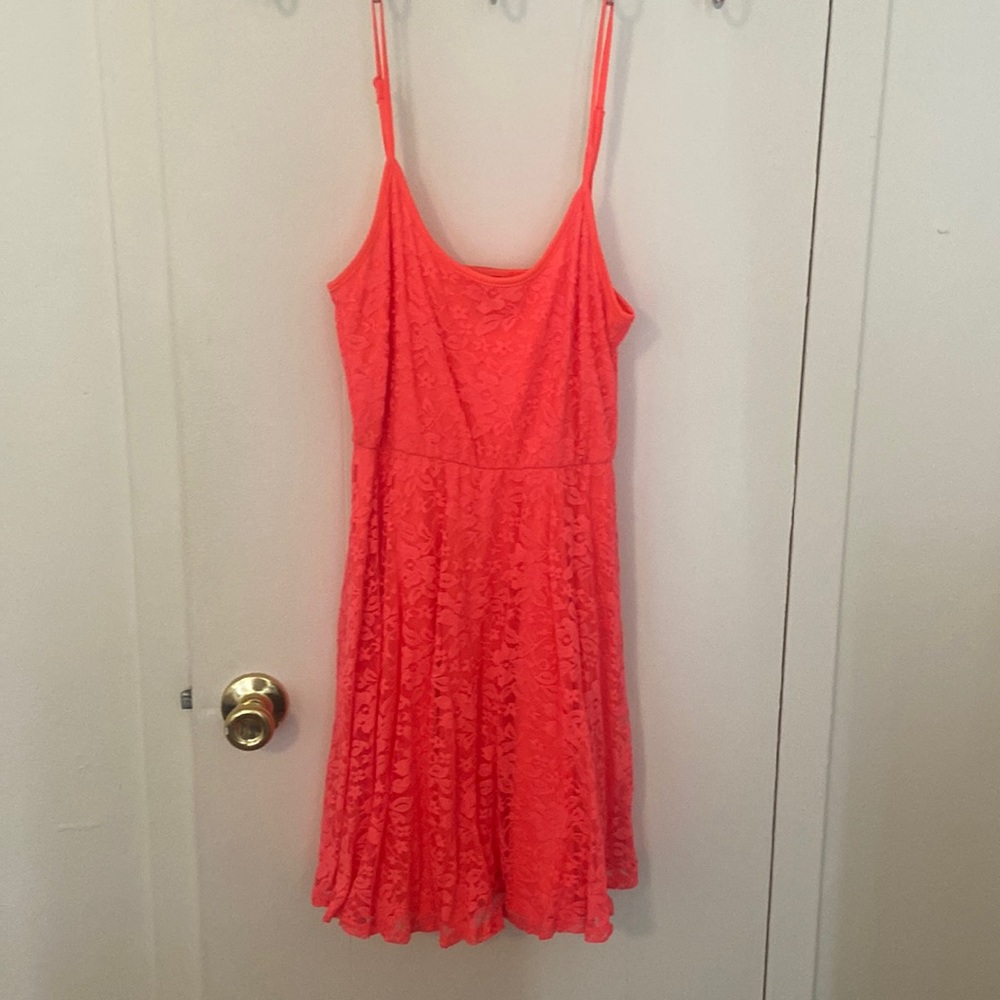 Bright pink dress